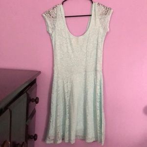 Teal Summer Lace Dress